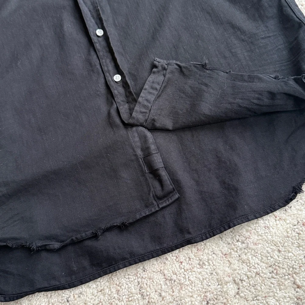 FRANK & EILEEN Mary Shirtdress Black Famous Denim - Picture 10 of 15